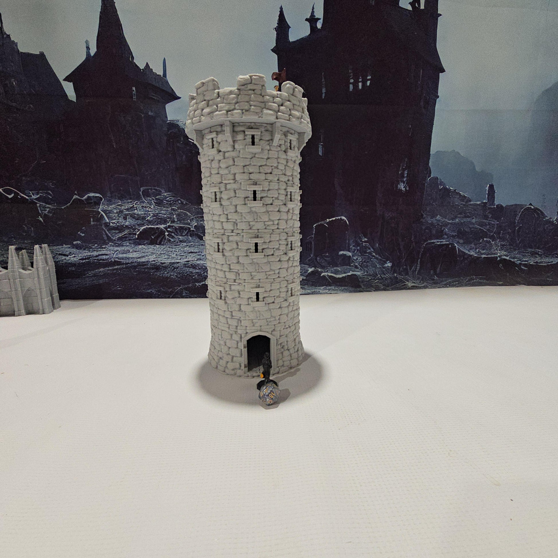 Harbor Tower Fort, 28mm Scale, Sea Defense, Castle Towe