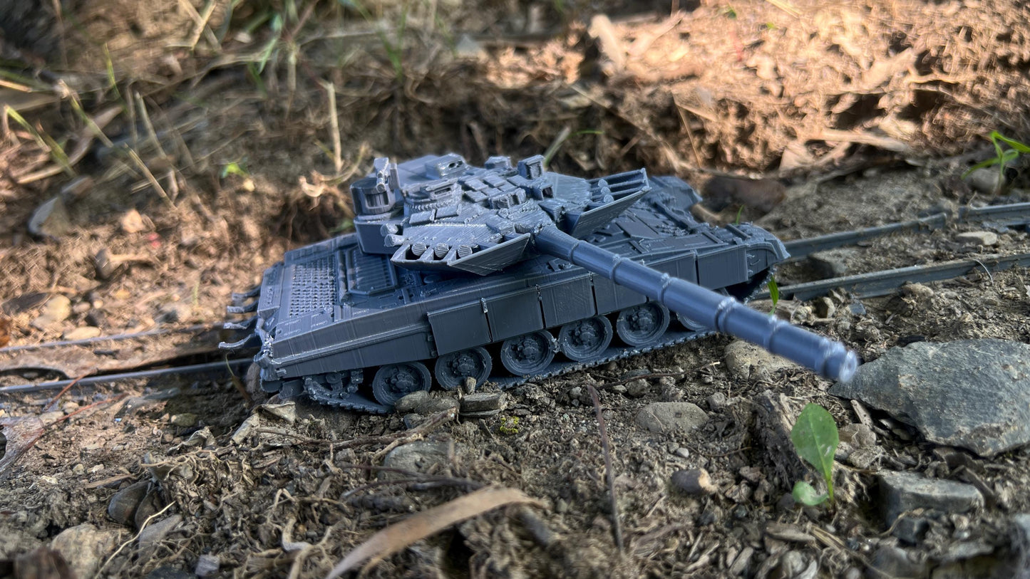 T-90A Burlak Command Tank for Tabletop Wargaming - Cold War to Modern Warfare Model