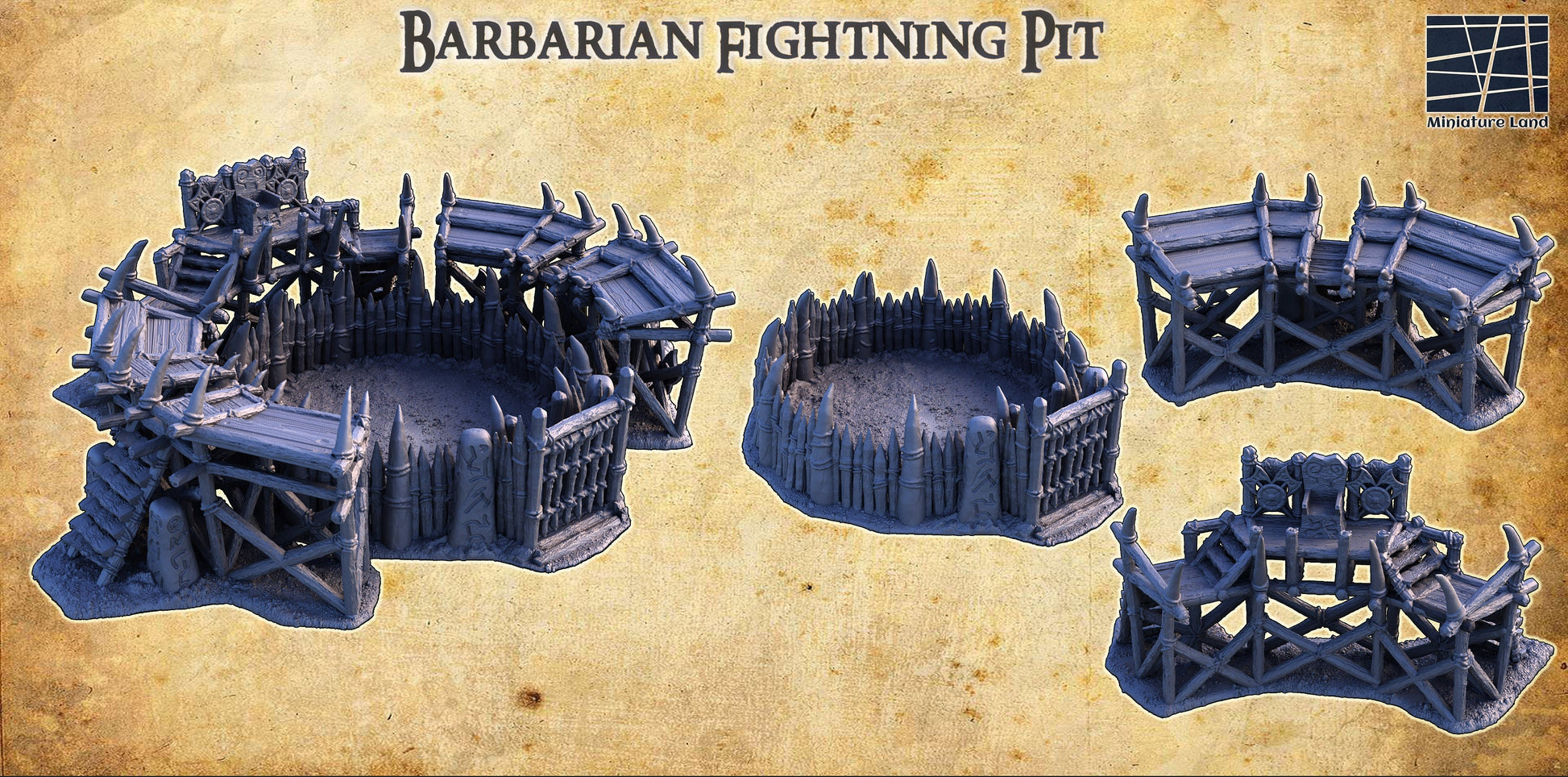 Barbarian Fighting Pit, Barbarian Arena, Barbarian Gladiator Pit