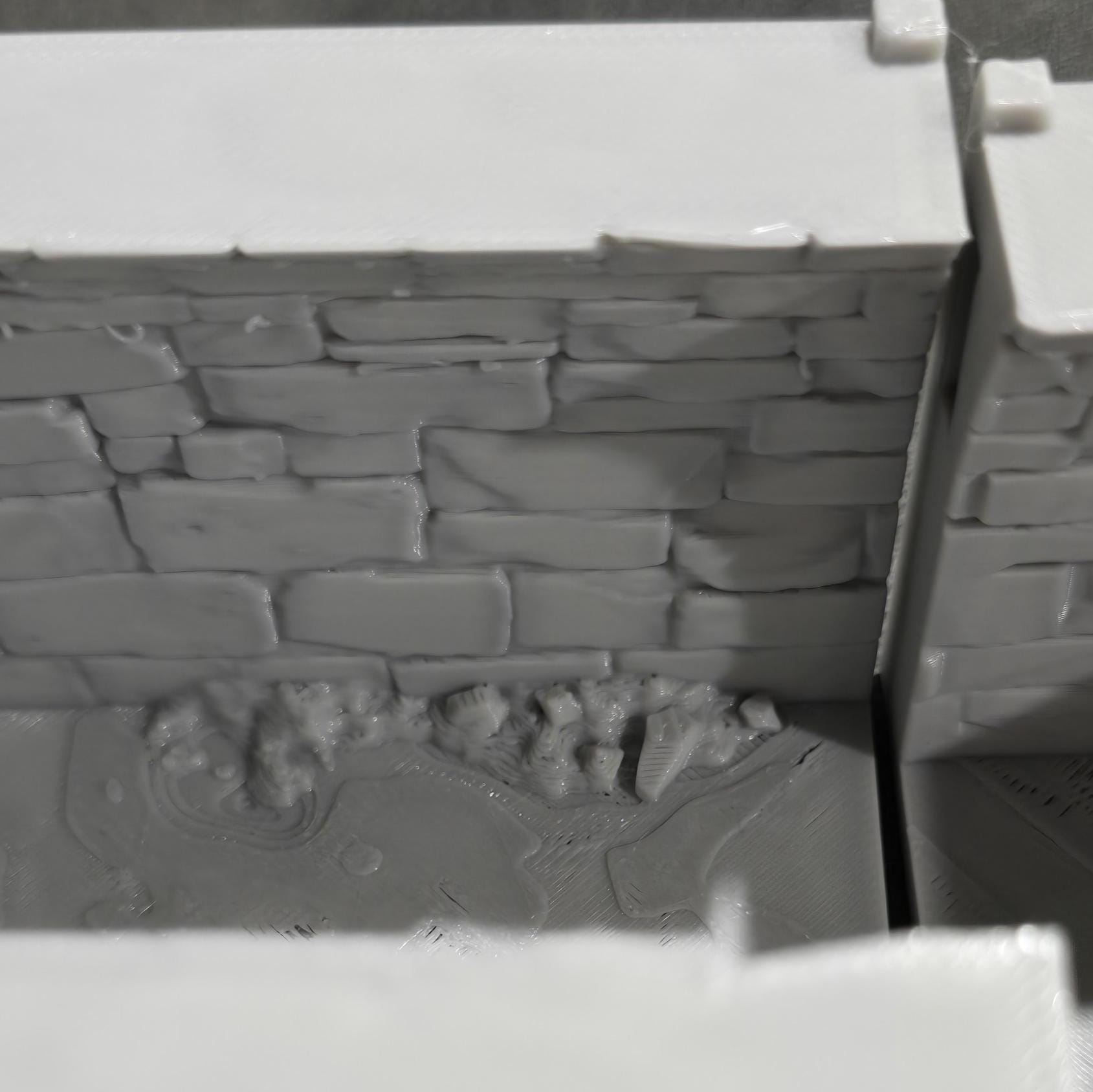 Detailed 3D-printed Ancrabourg Sewer System set for tabletop RPGs like DnD and Pathfinder. Features include intricate stone walls, water entries, manholes, and connecting tunnels. Ideal for adding depth and immersion to underground and sewer