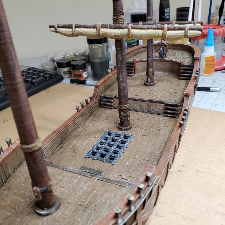 Game Board, Ship, Pirate SHip, Cargo Ship, Shipping Vessel, Seaport, Harbor ship, DND Terrain, DND Miniatures, gaming terrain, Pirate, 28mm Terrain, Pirate vessel, Pirate Terrain, Pirate merchant, Merchant ship, Village, Jack Sparrow, carrack, boat