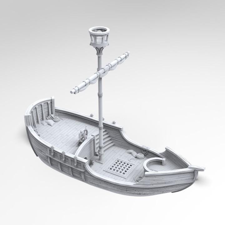 Merchant Vessel scale model Single-mast ship model Maritime history model Trading vessel model Cargo ship scale model Passenger ship model Nautical model ship Model ship enthusiasts Maritime commerce model 3D-printed ship model PLA ship model