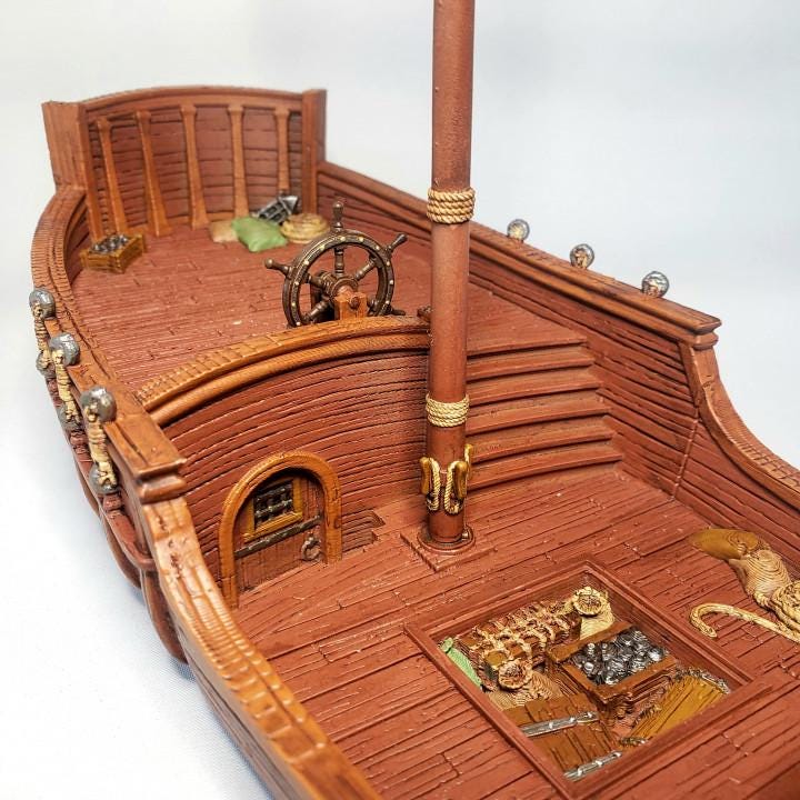 Merchant Vessel scale model Single-mast ship model Maritime history model Trading vessel model Cargo ship scale model Passenger ship model Nautical model ship Model ship enthusiasts Maritime commerce model 3D-printed ship model PLA ship model