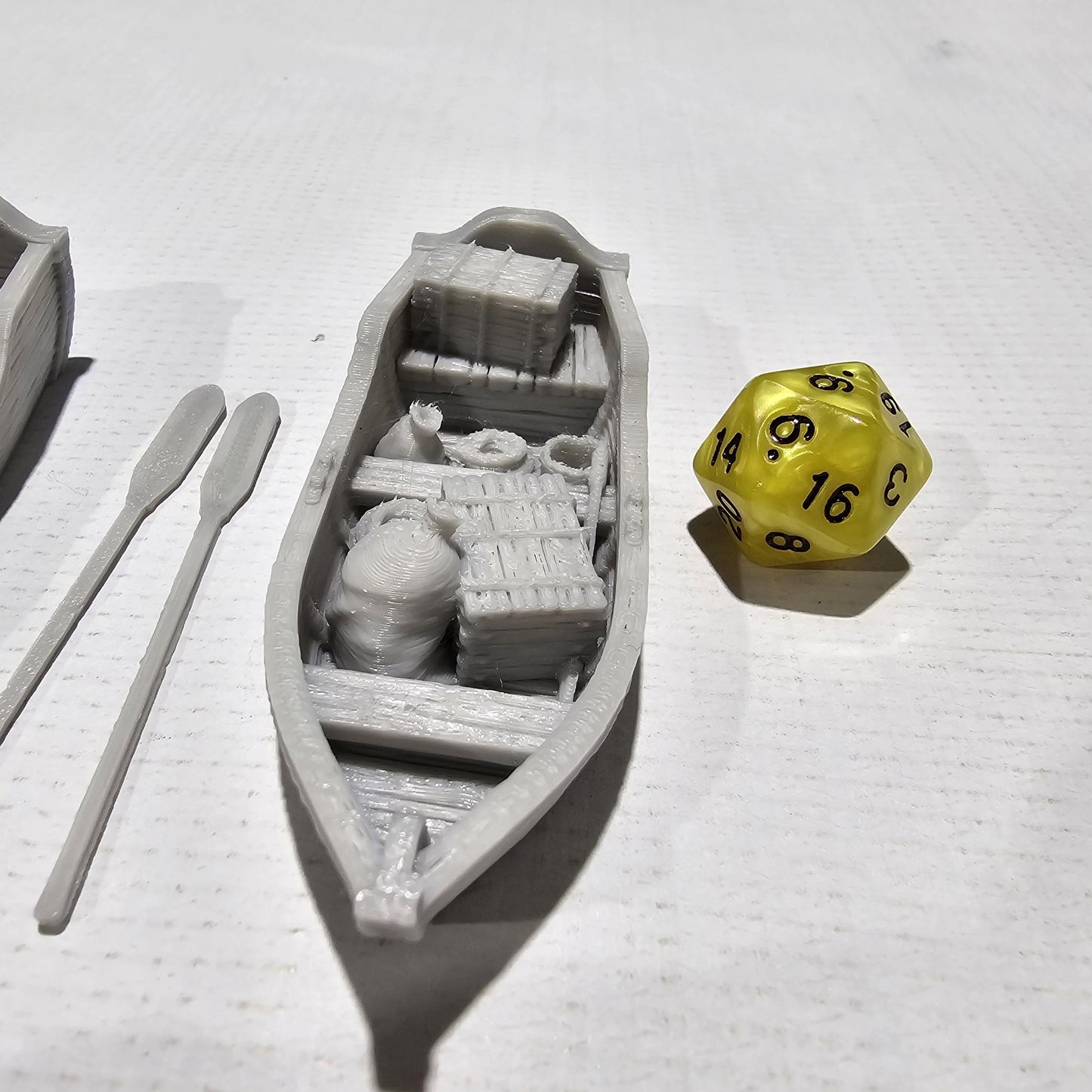 Tabletop RPG Terrain, Row Boats, DnD Boats, Pathfinder Boats, Boat Miniatures, PLA 3D Printed, RPG Boat Set, Gaming Miniatures, Waterfront Scenery, Custom Terrain, Medieval Boats, Tabletop Boats, RPG Terrain Set