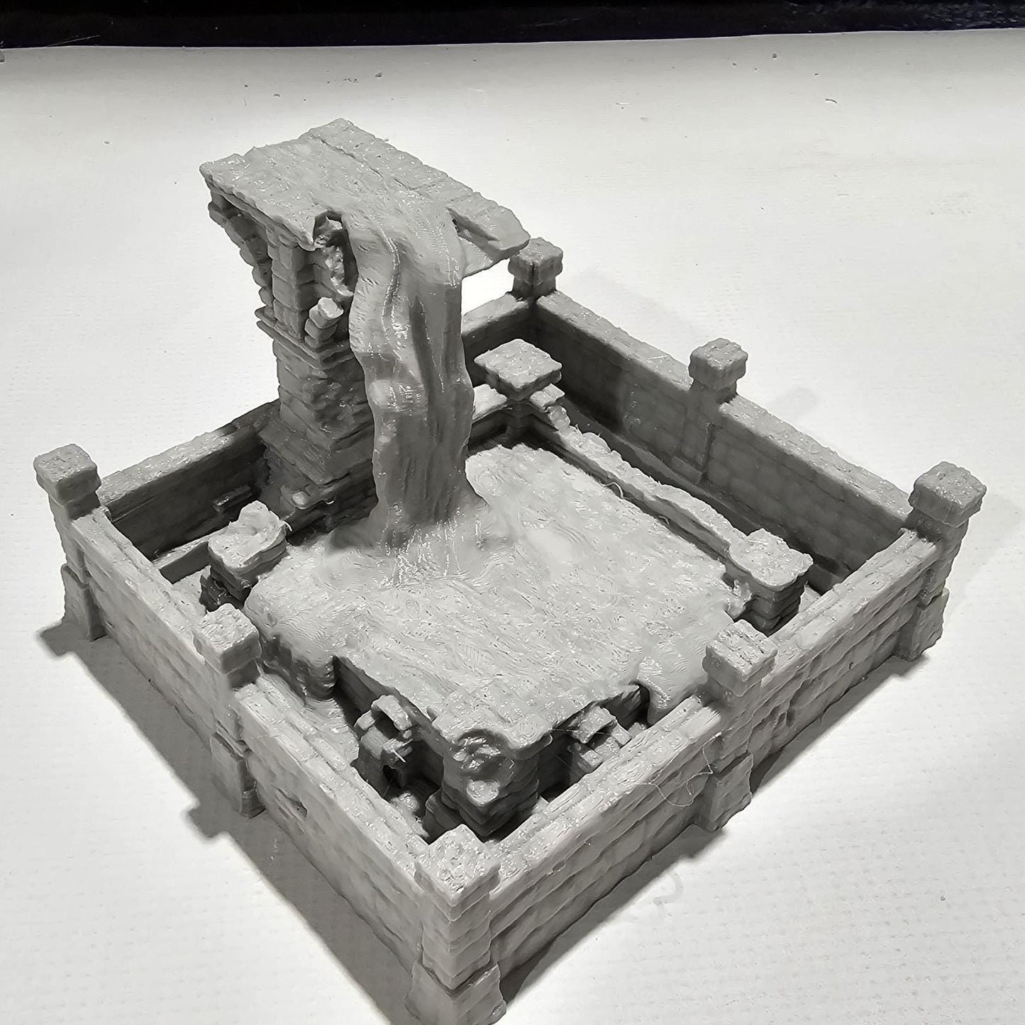 Tabletop RPG Terrain, Enchanted Fountain, DnD Fountain, Pathfinder Fountain, Fountain Miniature, PLA 3D Printed, RPG Fountain, Gaming Miniatures, Magical Scenery, Custom Terrain, Mystical Fountain, Tabletop Fountain, RPG Terrain Set