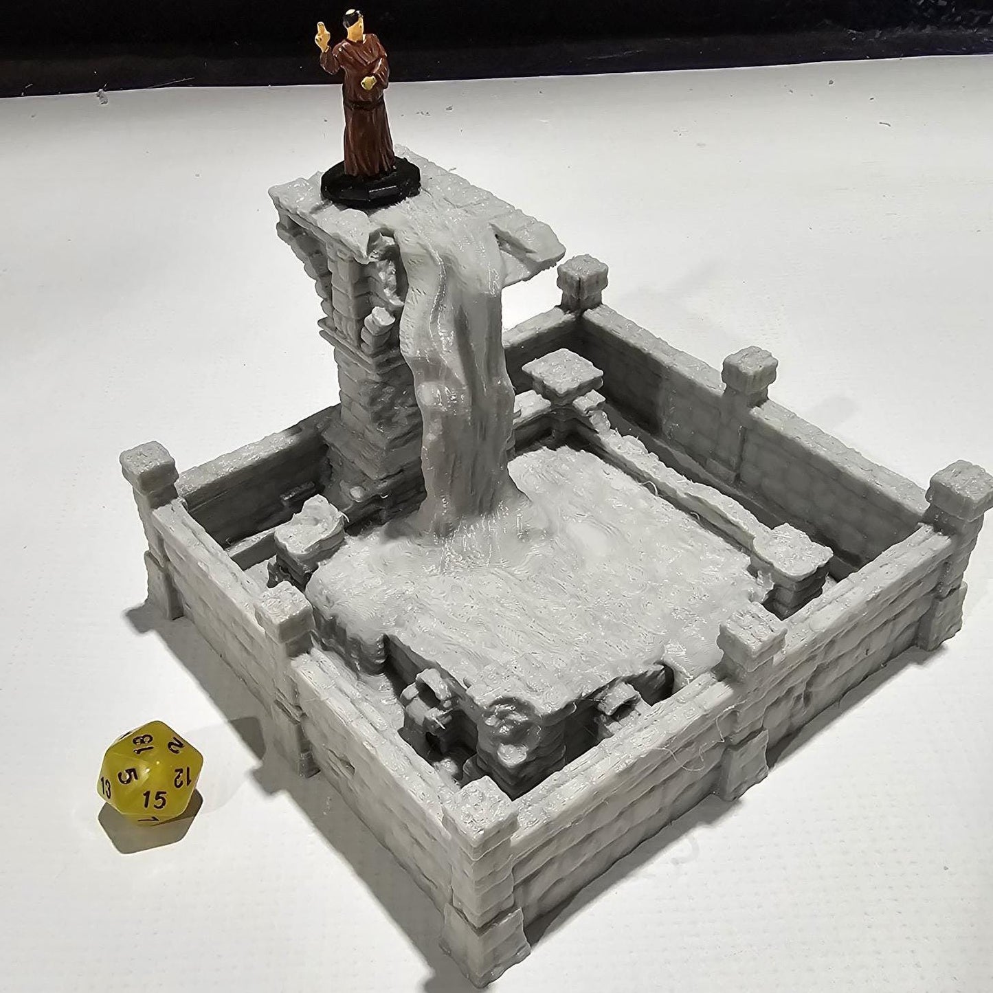 Tabletop RPG Terrain, Enchanted Fountain, DnD Fountain, Pathfinder Fountain, Fountain Miniature, PLA 3D Printed, RPG Fountain, Gaming Miniatures, Magical Scenery, Custom Terrain, Mystical Fountain, Tabletop Fountain, RPG Terrain Set