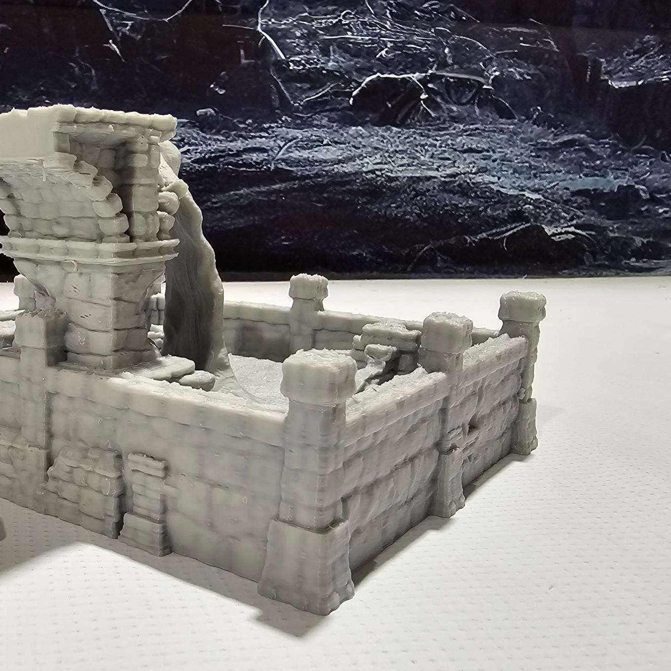 Tabletop RPG Terrain, Enchanted Fountain, DnD Fountain, Pathfinder Fountain, Fountain Miniature, PLA 3D Printed, RPG Fountain, Gaming Miniatures, Magical Scenery, Custom Terrain, Mystical Fountain, Tabletop Fountain, RPG Terrain Set