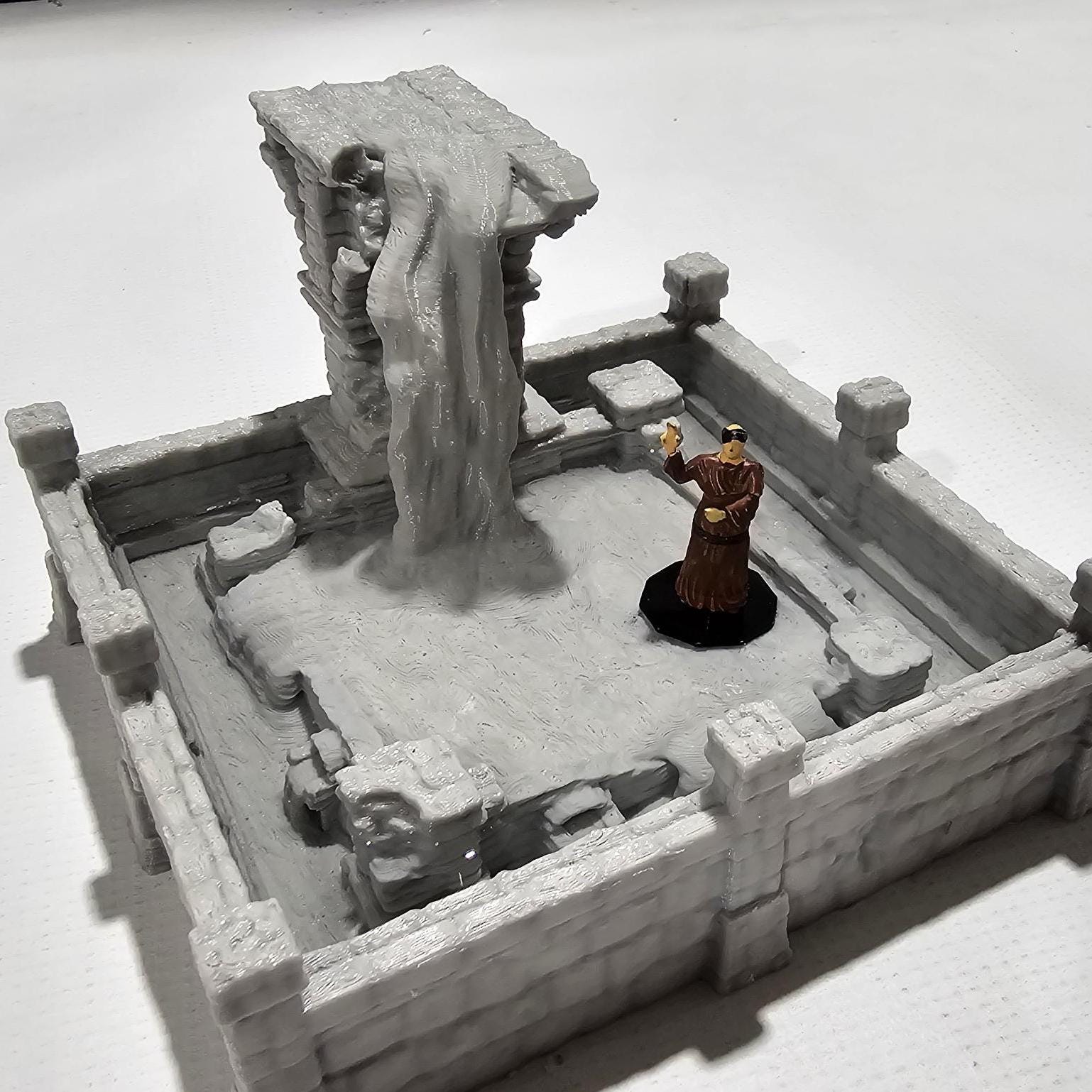 Tabletop RPG Terrain, Enchanted Fountain, DnD Fountain, Pathfinder Fountain, Fountain Miniature, PLA 3D Printed, RPG Fountain, Gaming Miniatures, Magical Scenery, Custom Terrain, Mystical Fountain, Tabletop Fountain, RPG Terrain Set