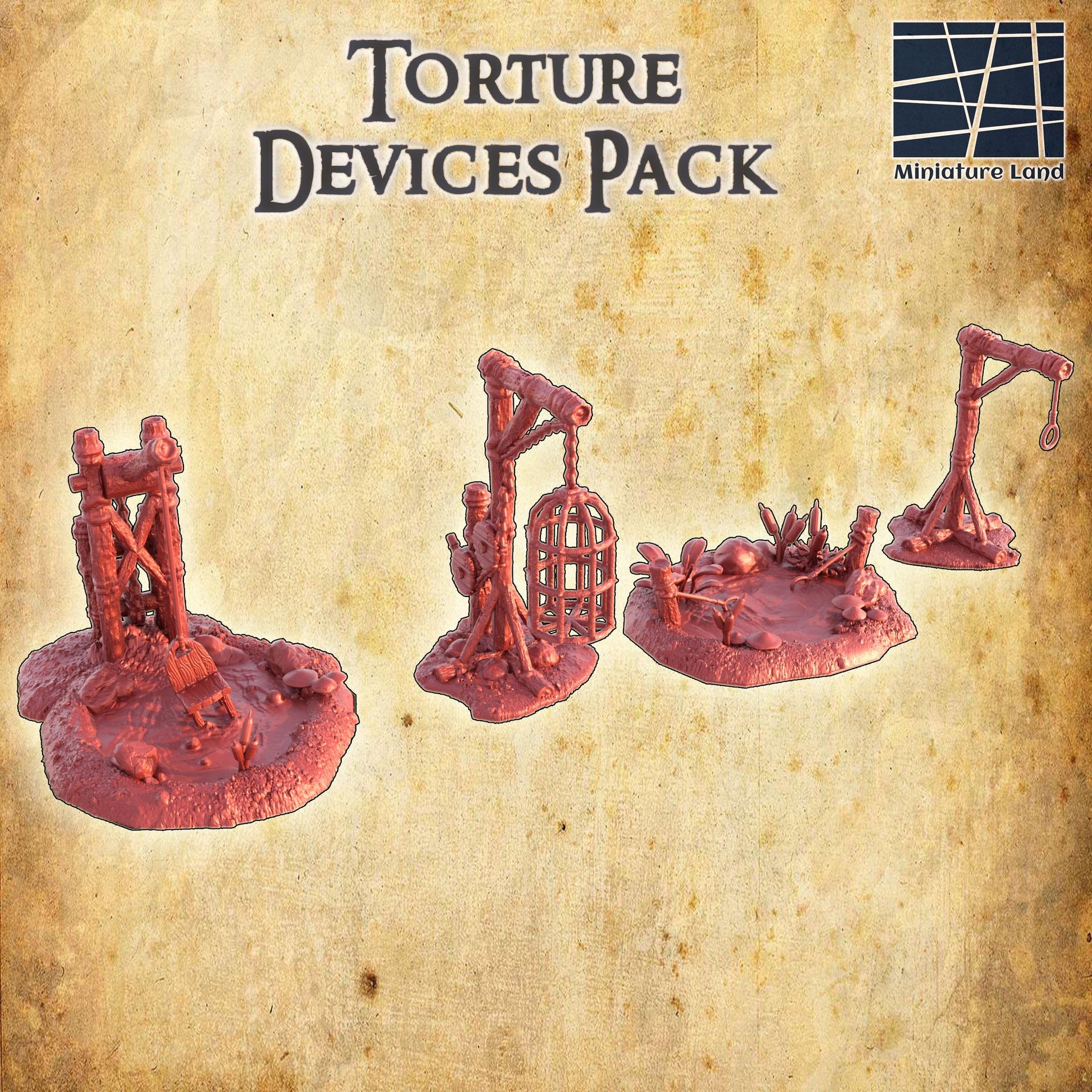 Torture Devices Pack: Medieval Torture Devices for D&D and Wargaming