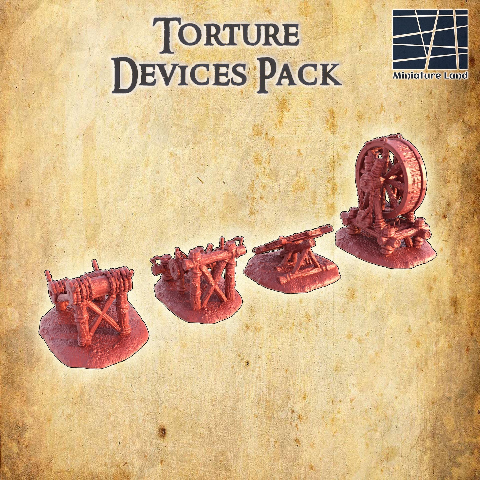 Torture Devices Pack: Medieval Torture Devices for D&D and Wargaming