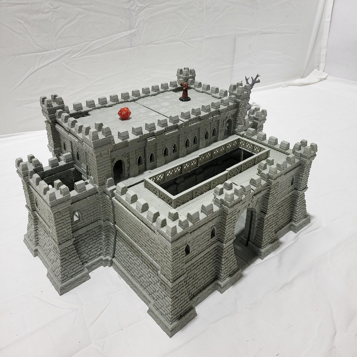 Fort Ulvheim for tabletop wargaming with detailed fortified walls, defensive towers, and buildings. Ideal for strategic battles, fortress sieges, and immersive RPG scenarios in games like Warhammer, D&D, Pathfinder, and historical sieges.