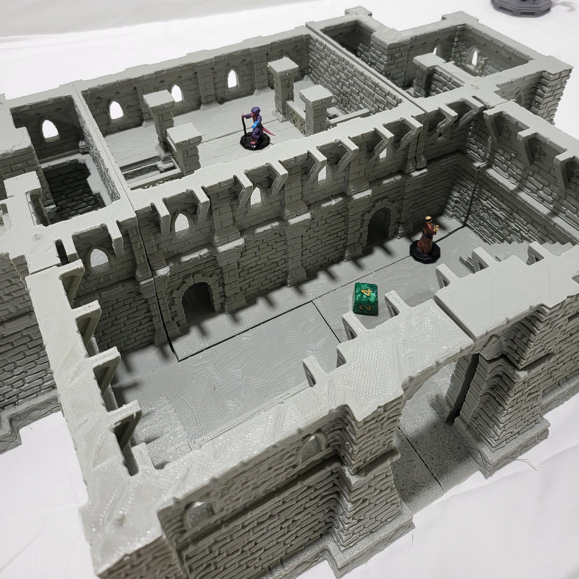 Fort Ulvheim for tabletop wargaming with detailed fortified walls, defensive towers, and buildings. Ideal for strategic battles, fortress sieges, and immersive RPG scenarios in games like Warhammer, D&D, Pathfinder, and historical sieges.