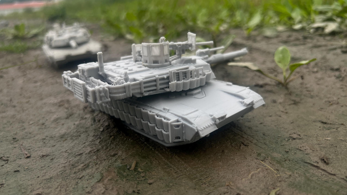 M1A2 Tusk II, Modern warfare, Tabletop terrain, WW2, Modern tank,