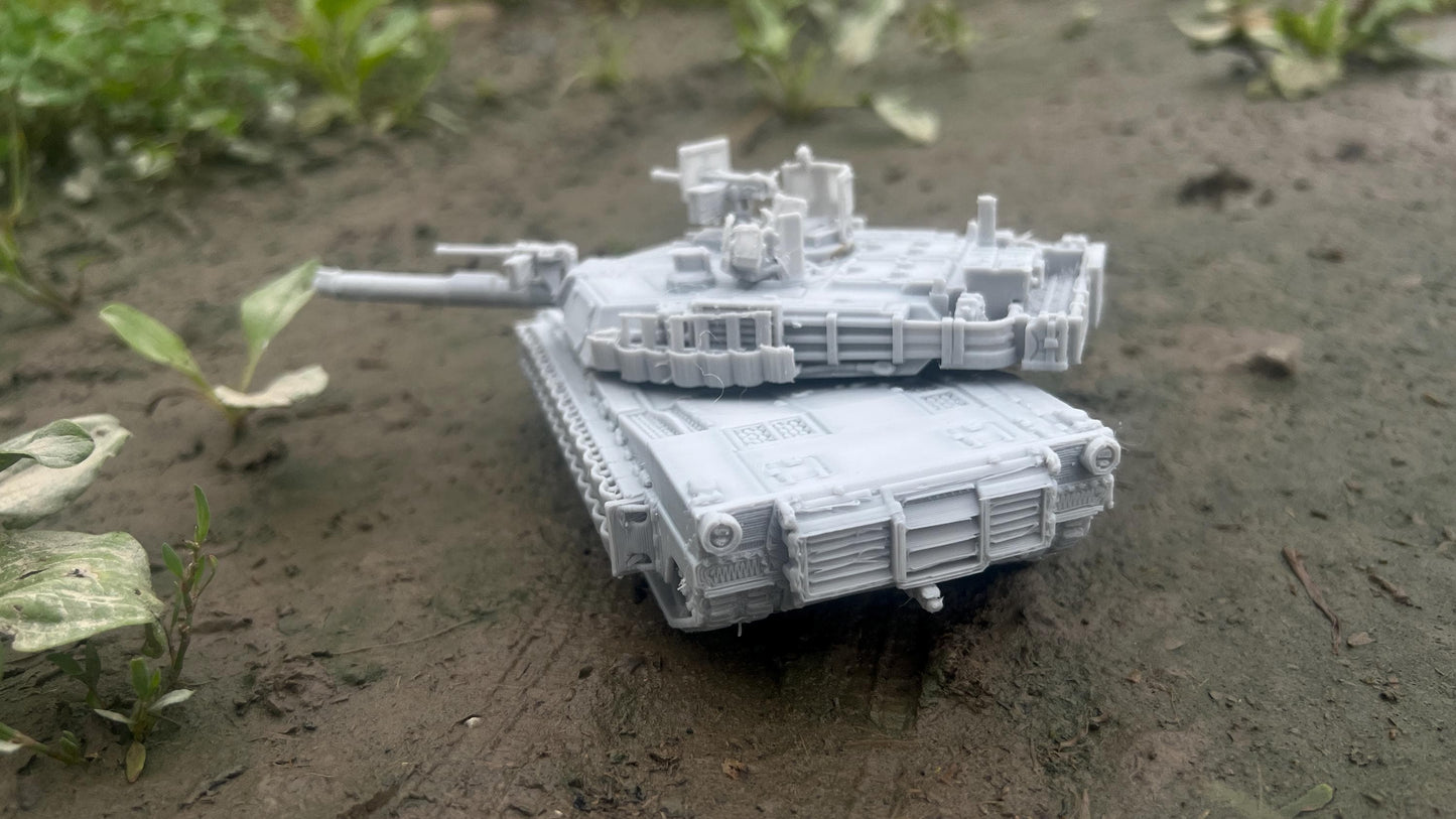 M1A2 Tusk II, Modern warfare, Tabletop terrain, WW2, Modern tank,