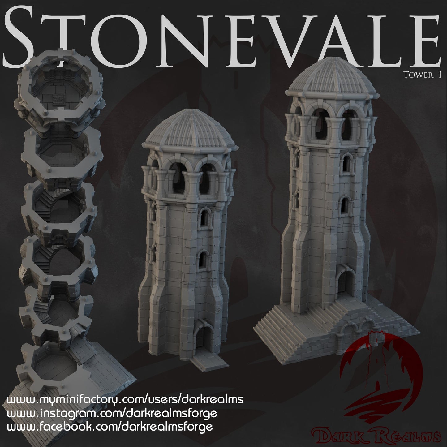 A detailed medieval villa with domed towers and rounded arches, perfect for fantasy or historical tabletop games, featuring robust stone construction and intricate architectural details.