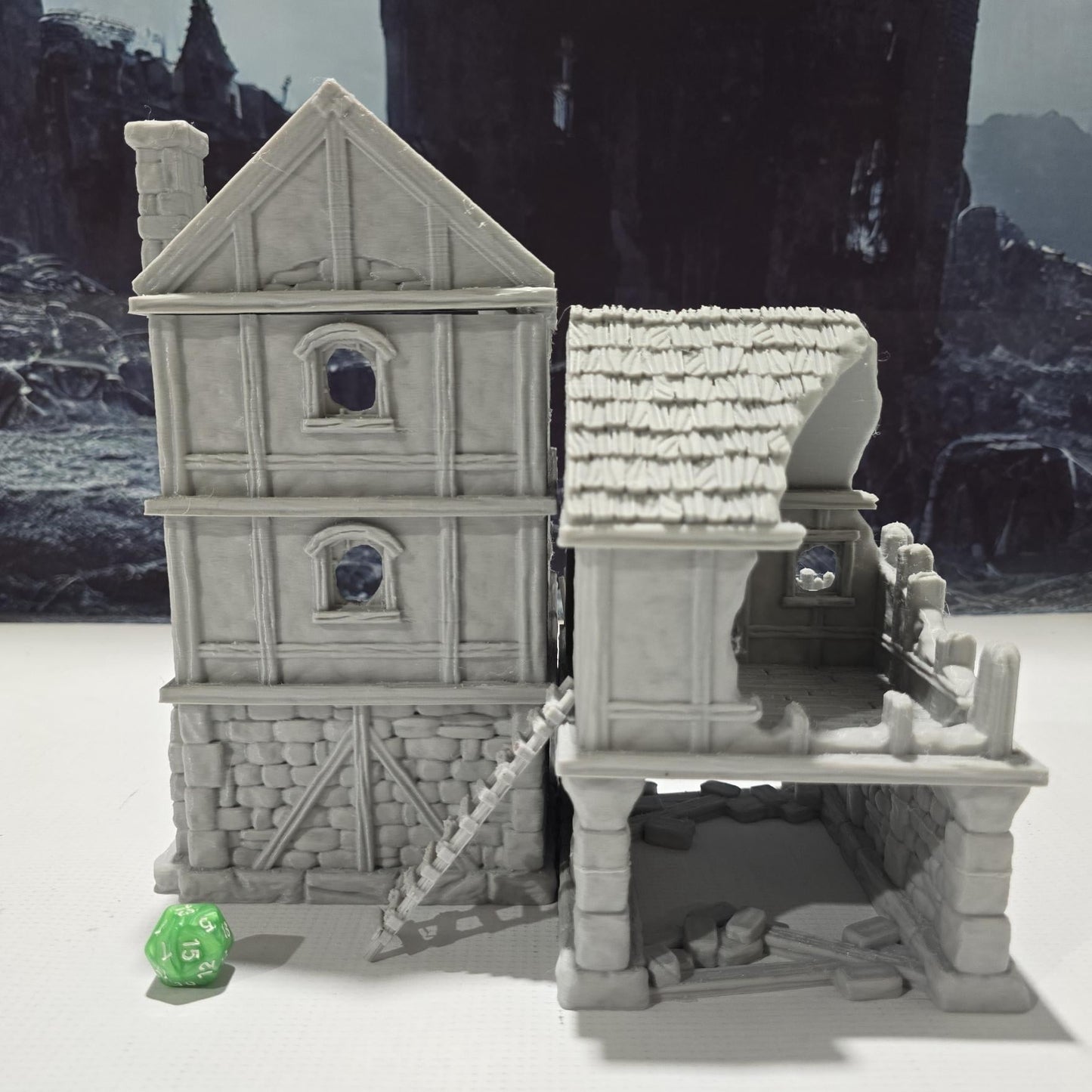 Ruined Coach House: Historical Structure for D&D, Model Railroading, and Wargaming