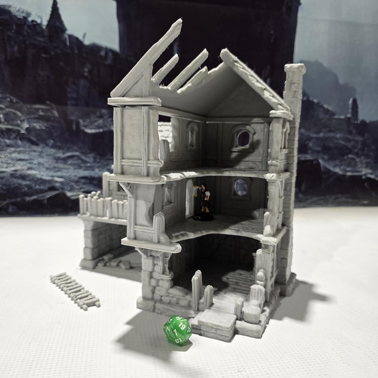 Ruined Coach House: Historical Structure for D&D, Model Railroading, and Wargaming