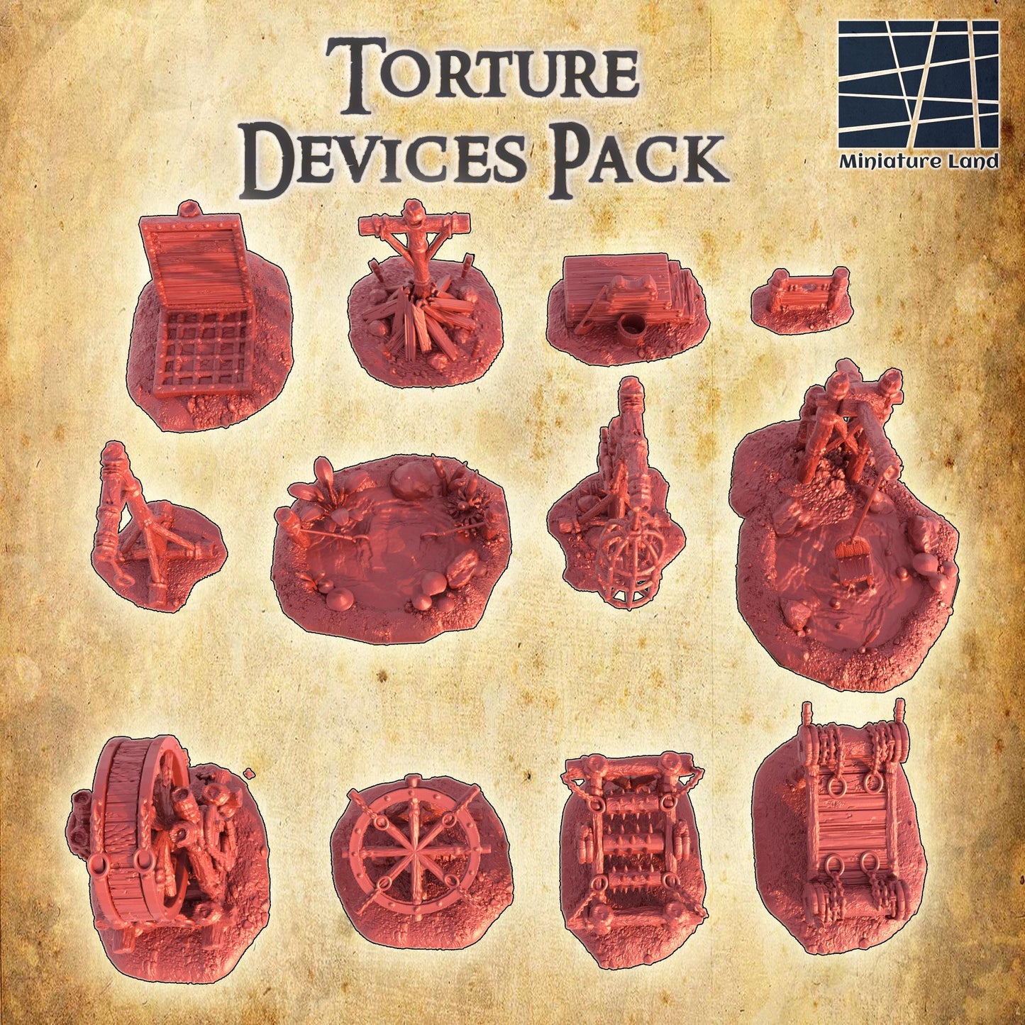 Torture Devices Pack: Medieval Torture Devices for D&D and Wargaming