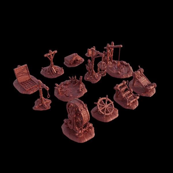 Torture Devices Pack: Medieval Torture Devices for D&D and Wargaming