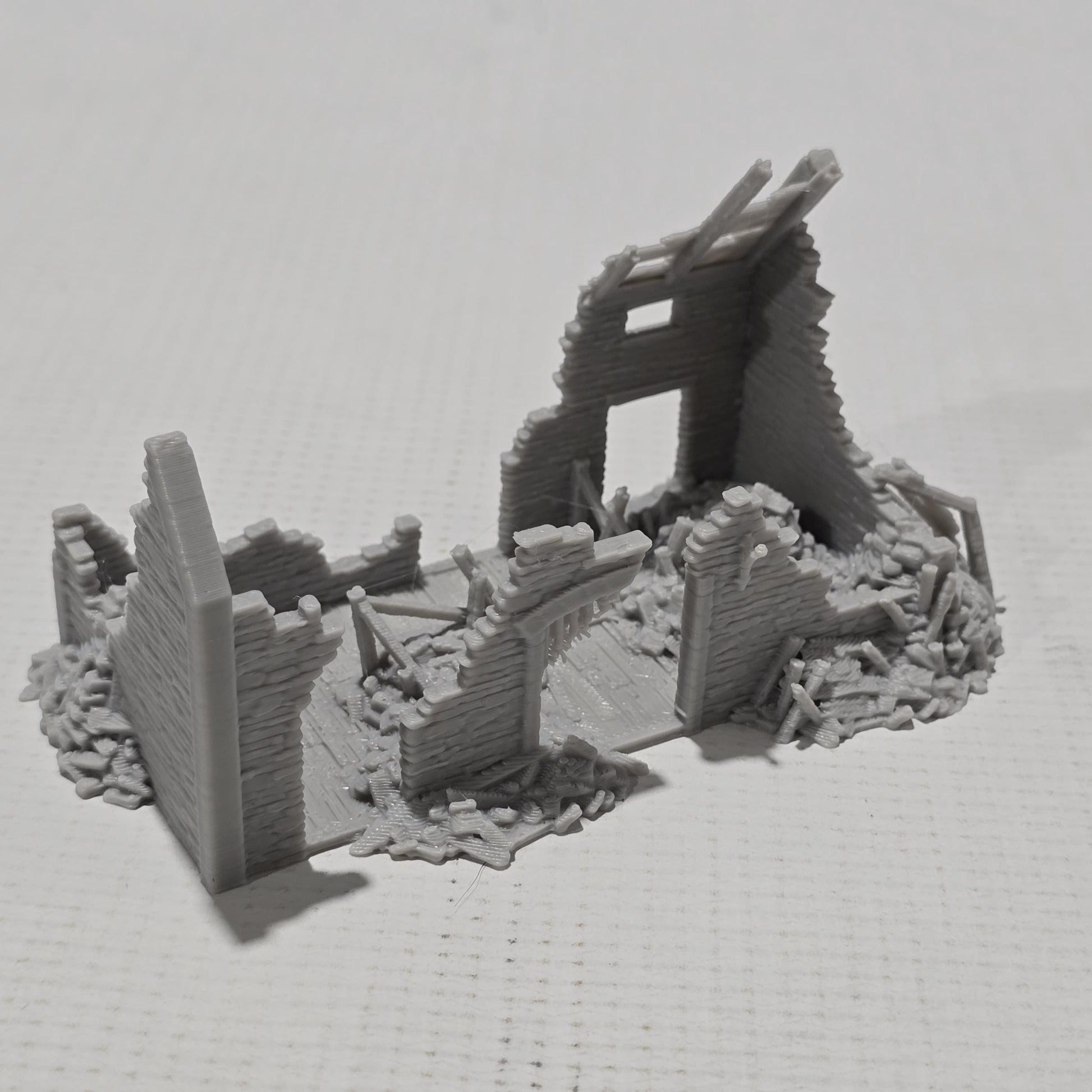 Ruined Cattle Shed for DnD, Pathfinder, Bolt Action, Revolutionary War Games