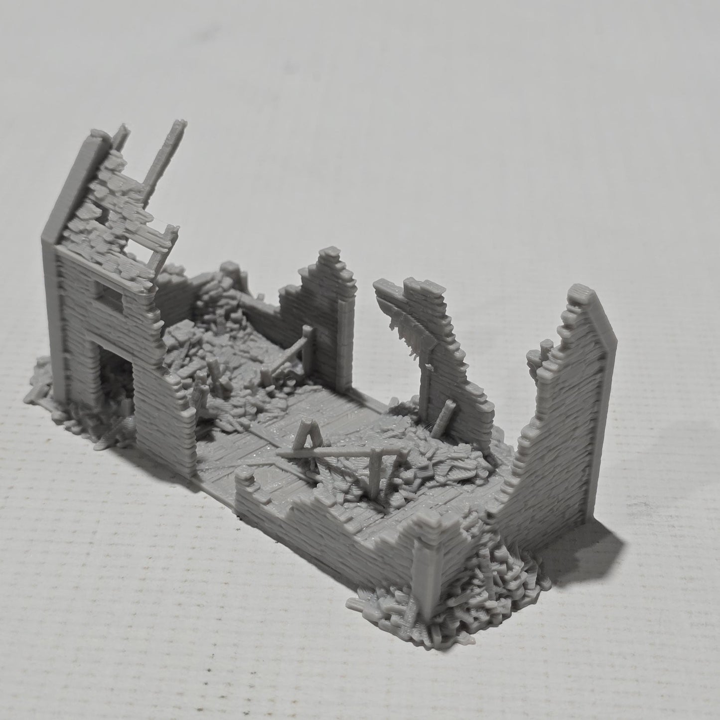 Ruined Cattle Shed for DnD, Pathfinder, Bolt Action, Revolutionary War Games