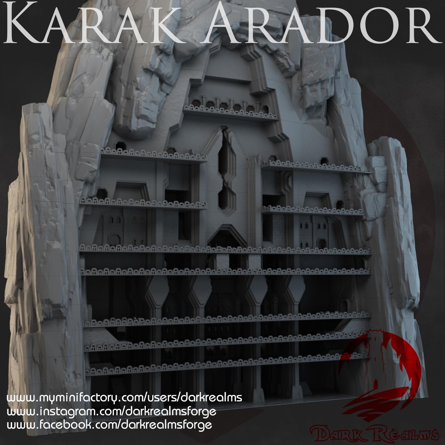 Explore Karak Arador, a nine-level Dwarf stronghold perfect for fantasy and historical tabletop gaming. Featuring intricate details and a robust structure, it&#39;s ideal for epic adventures and strategic gameplay.