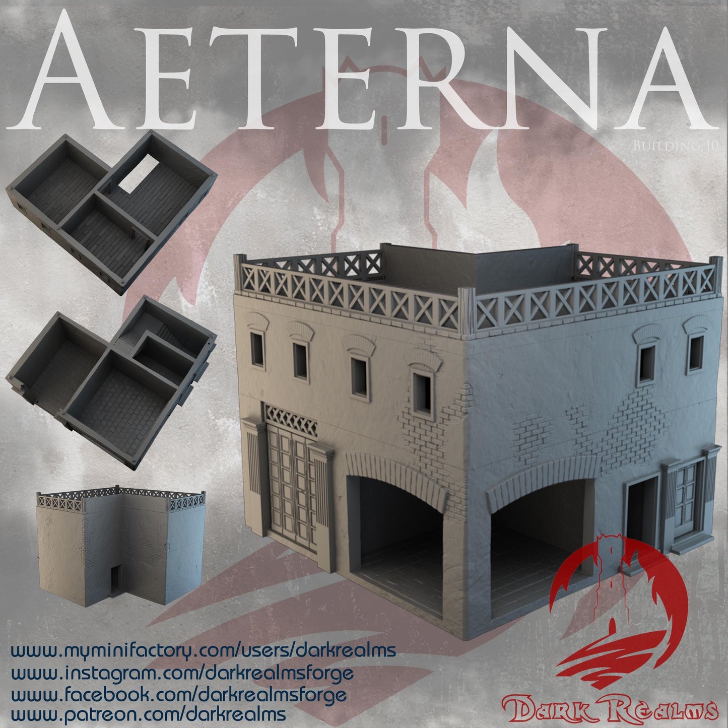 Aeterna House 10: Roman Village Dwelling - Historical Tabletop Diorama