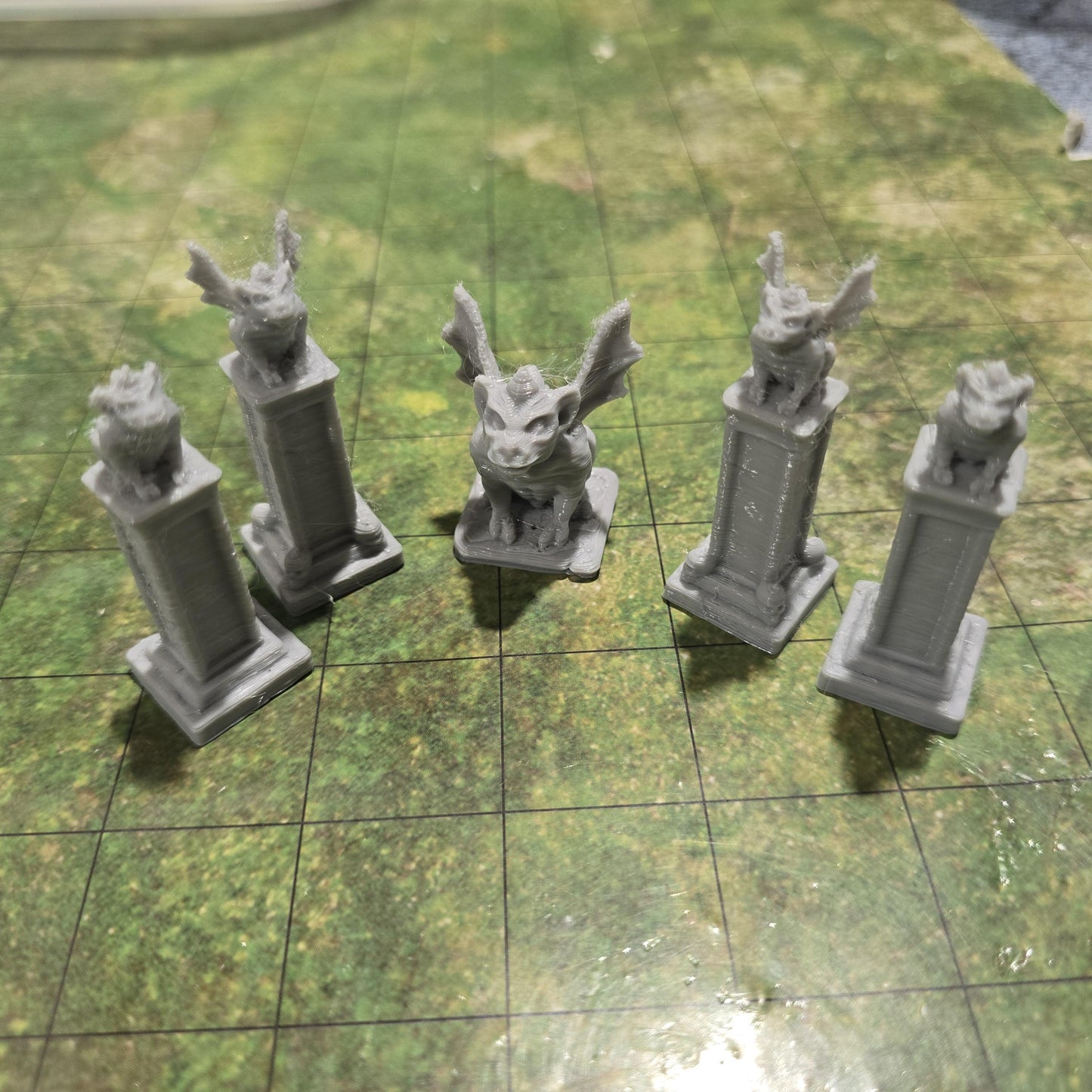 Gargoyle set, Salmystia Cemetery, Dungeons and Dragons, Cemetery, Tabletop terrain, Scatter terrain