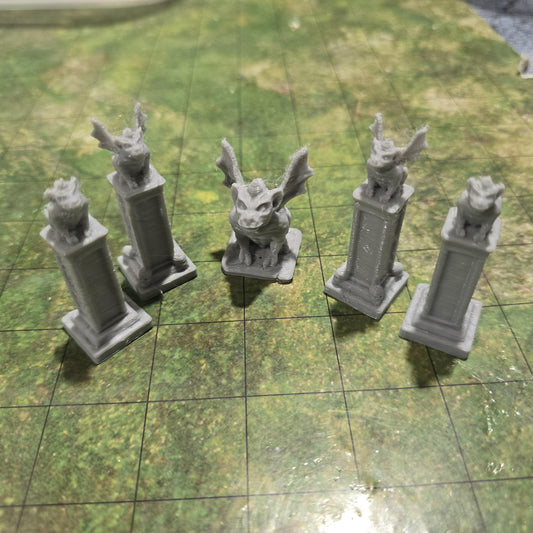 Gargoyle set, Salmystia Cemetery, Dungeons and Dragons, Cemetery, Tabletop terrain, Scatter terrain