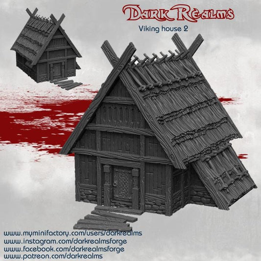 Dive deep into Norse history with our Viking House 2 model, perfectly crafted to bring the Viking Age to your tabletop games with stunning detail and realism.