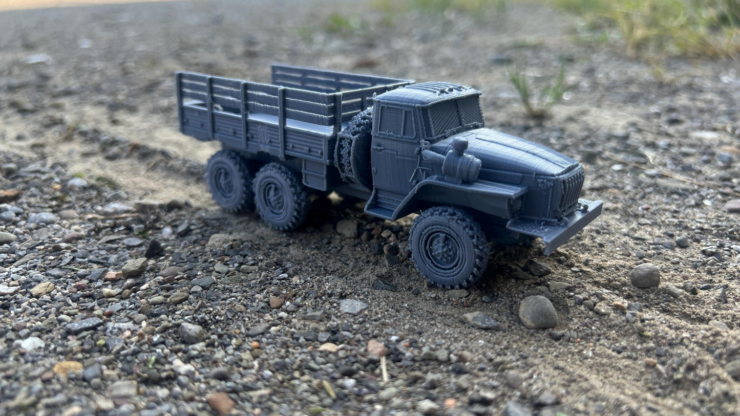 Ural 4320, open top, Truck, Soviet Era, Post War, cold war, tabletop gaming, tabletop terrain