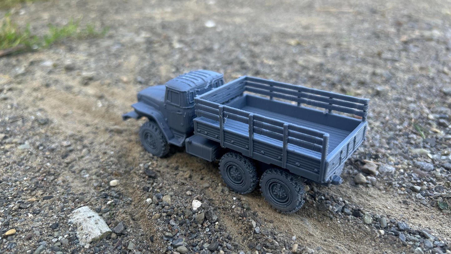 Ural 4320, open top, Truck, Soviet Era, Post War, cold war, tabletop gaming, tabletop terrain