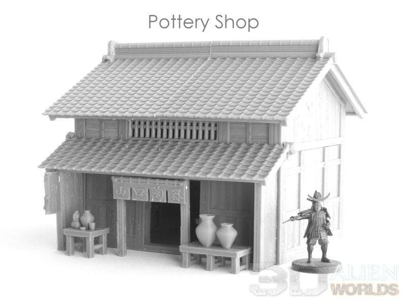 Samurai Pottery Shop: Edo Period Artisan Store for Tabletop Games