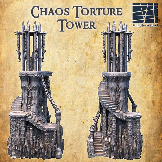 Explore the depths of medieval horror with our Chaos Torture Tower, designed with meticulous attention to detail, perfect for enhancing your dark-themed gaming sessions.