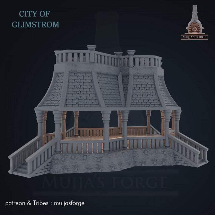 City of Glimstrom: Enchanted Garden Gazebo – Ideal for Fantasy RPGs and Garden Dioramas