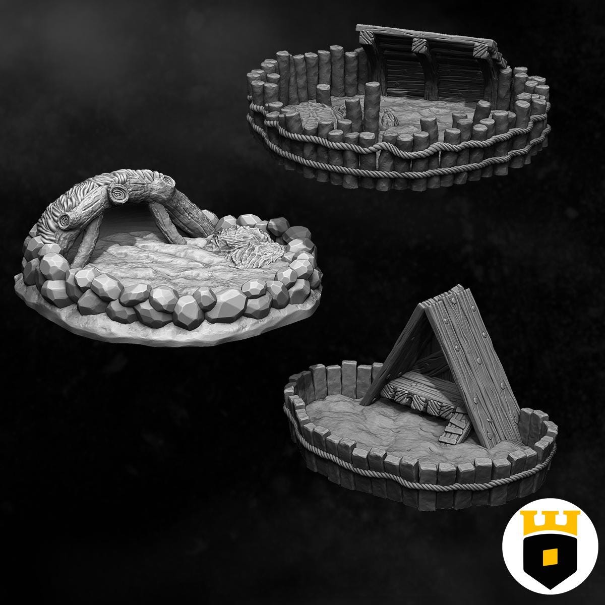 Experience the rugged charm of the Viking Age with these detailed 3D printed models, featuring interiors and exteriors of typical Norse farm buildings. Perfect for bringing historical depth to your tabletop games.