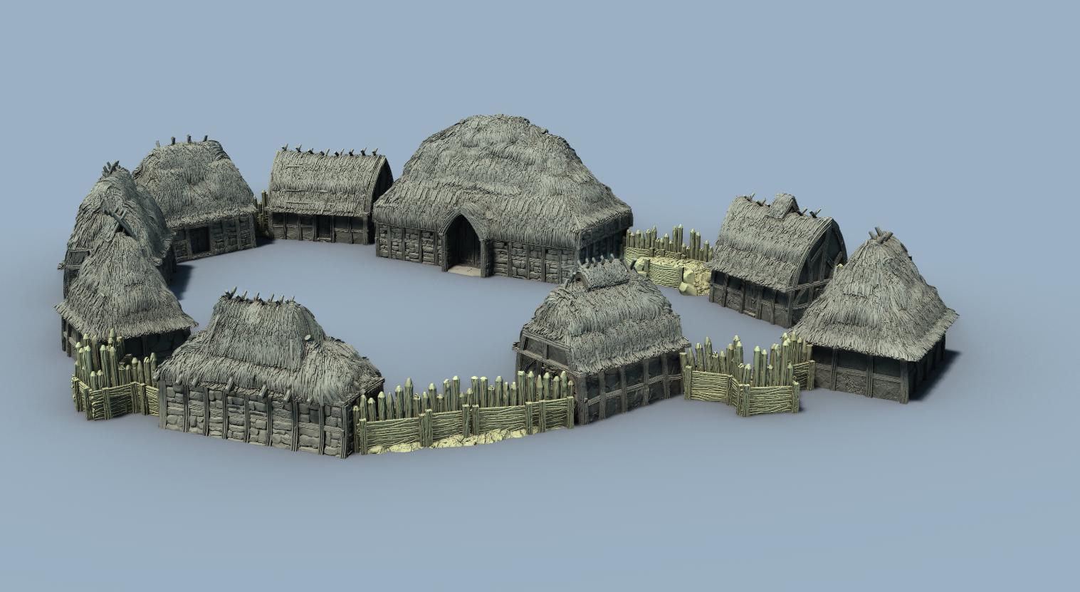 Eastlingham Hamlet: Medieval Rural Peasant Settlement - Historical & Fantasy Tabletop Gaming Terrain