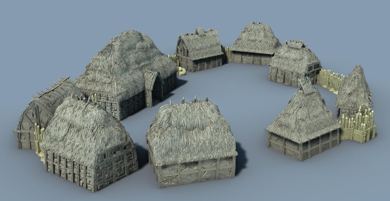 Eastlingham Hamlet: Medieval Rural Peasant Settlement - Historical & Fantasy Tabletop Gaming Terrain