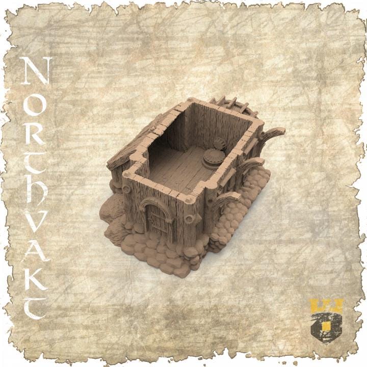 Experience the rugged charm of the Viking Age with these detailed 3D printed models, featuring interiors and exteriors of typical Norse farm buildings. Perfect for bringing historical depth to your tabletop games.