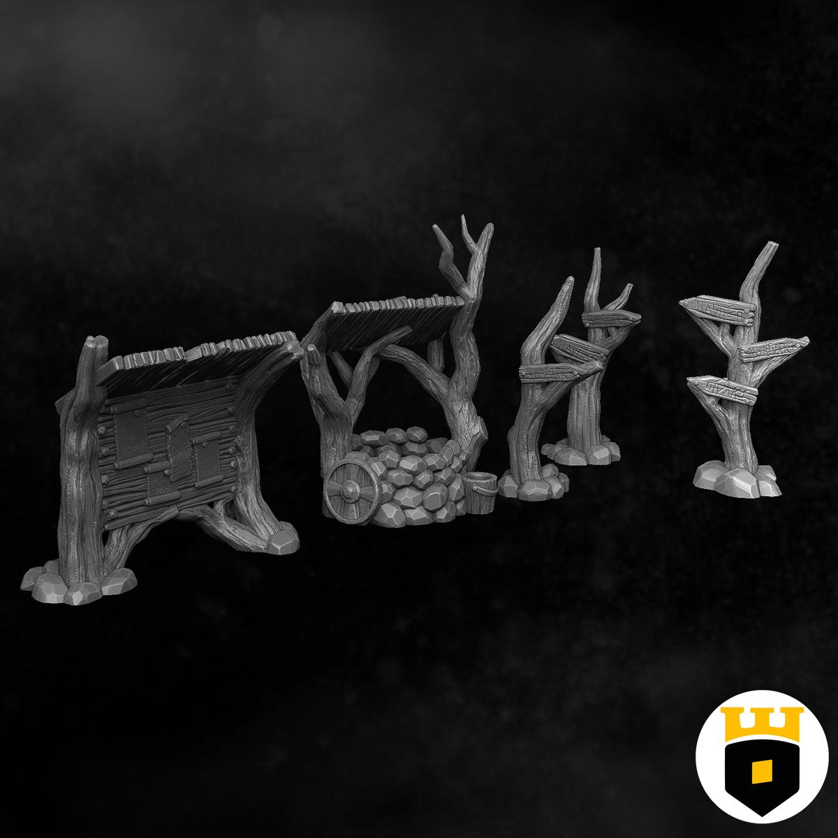 &quot;Detailed Norse-inspired waypoints, ideal for adding a historical touch to fantasy and medieval tabletop games, crafted with precision in 3D-printed PLA.&quot;