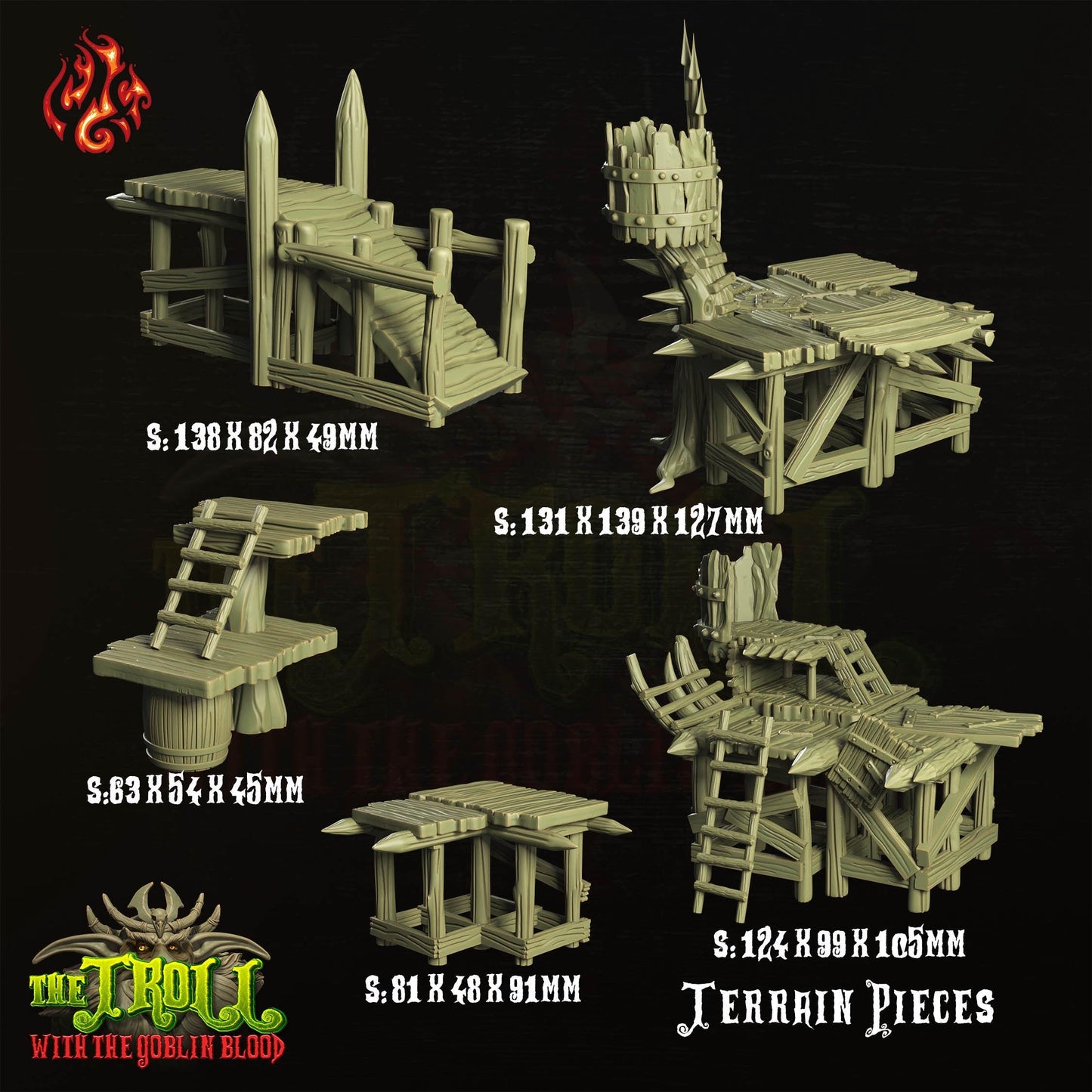 Explore the tactical possibilities with our Multi-Level Battle Platforms, featuring rugged designs and various sizes for all your tabletop RPG and wargaming needs.