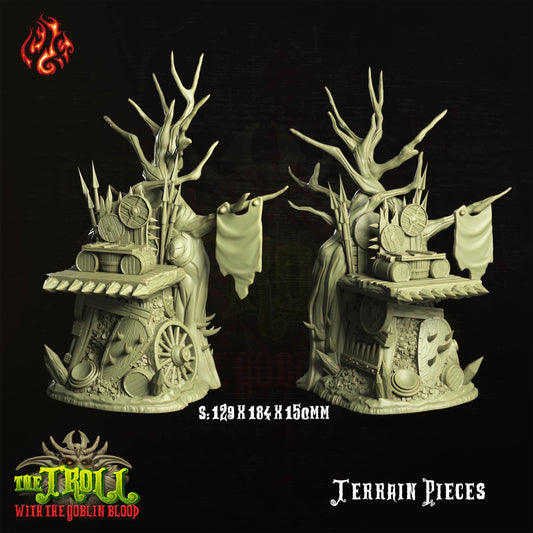 Explore the mystical allure of our Goblin Throne, crafted to bring fantastical storytelling to life at your gaming table. Perfect for any fantasy or mythical RPG setup.