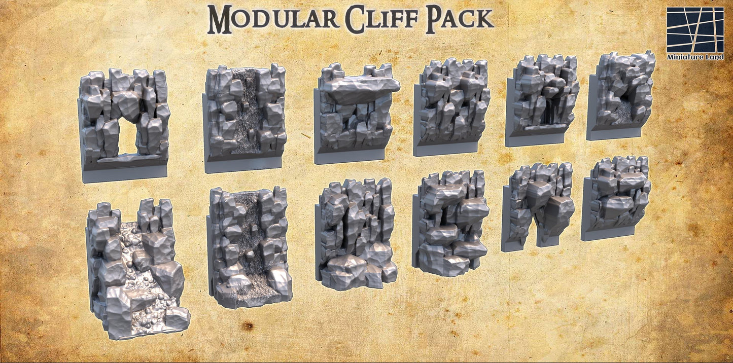 Modular Cliff Pack: Dynamic Terrain for Tabletop RPGs and Wargaming