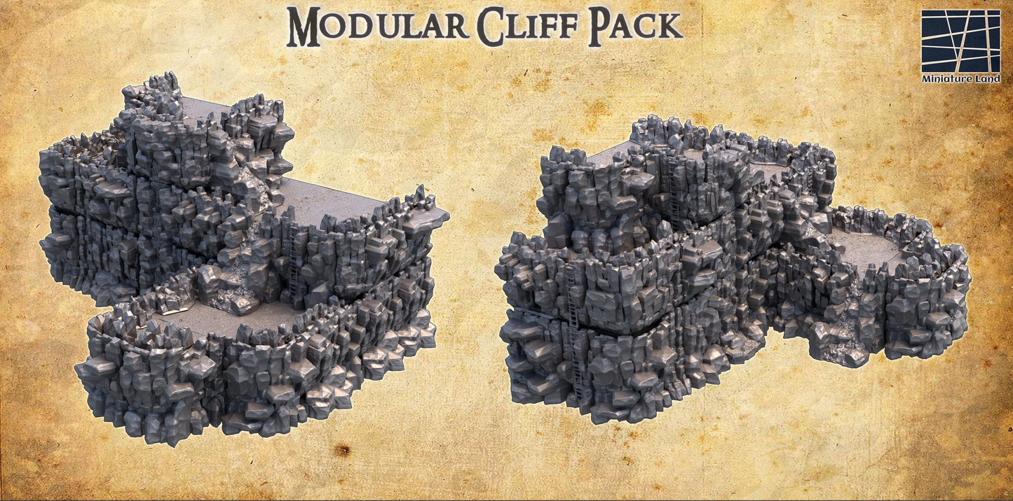 Modular Cliff Pack: Dynamic Terrain for Tabletop RPGs and Wargaming