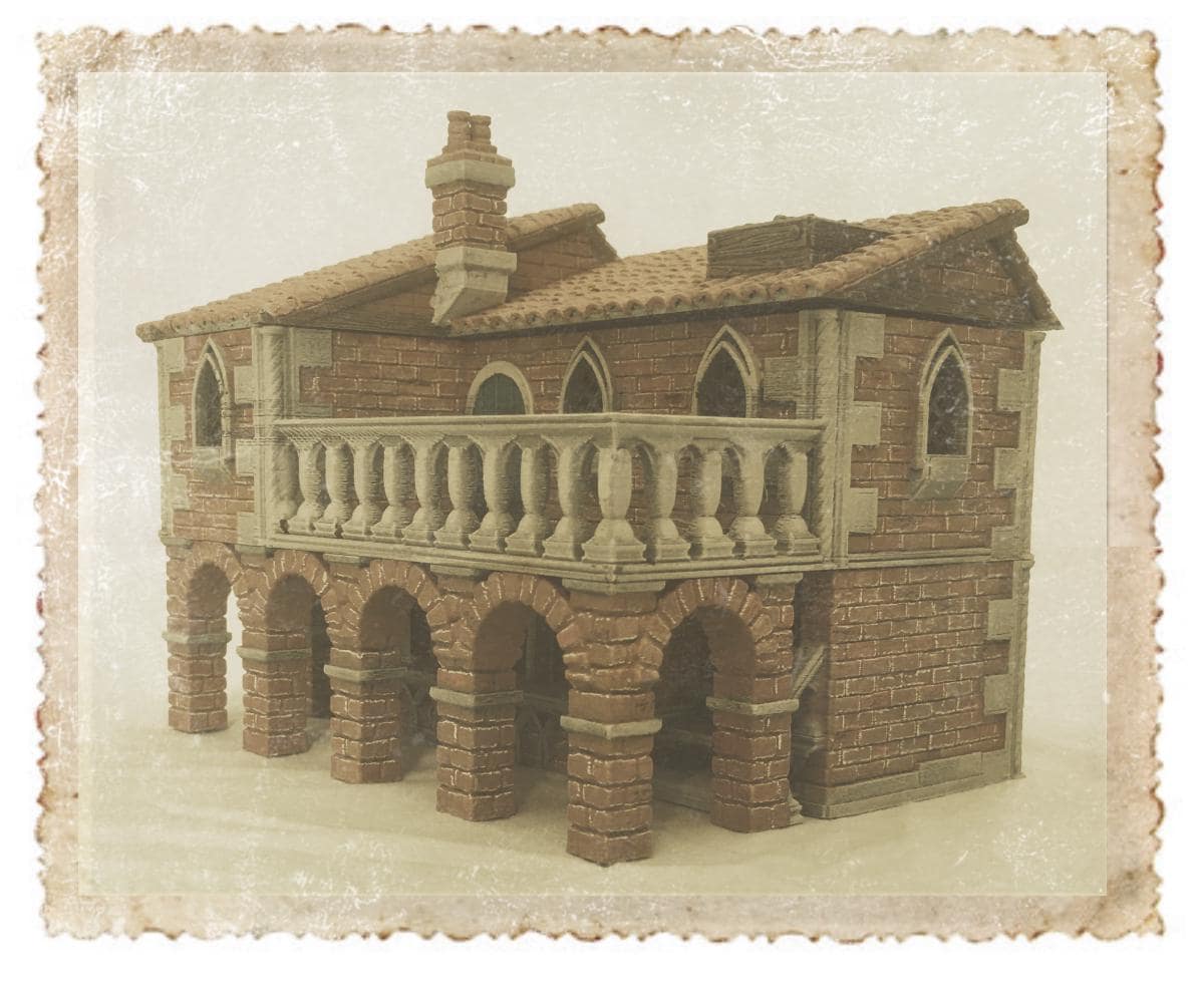 Capture the grandeur of the Renaissance with this highly detailed manor, featuring classical elements perfect for enhancing any tabletop RPG setting.