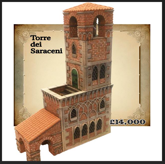 Torre dei Saraceni: Renaissance-Inspired Watchtower Model Kit – Ideal for Historical and Fantasy Tabletop Games