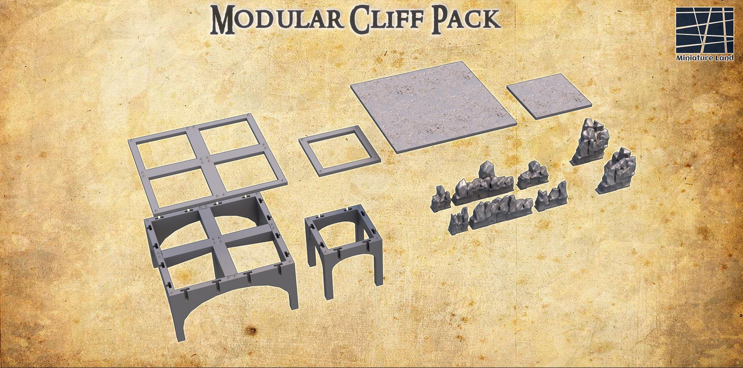 Modular Cliff Pack: Dynamic Terrain for Tabletop RPGs and Wargaming