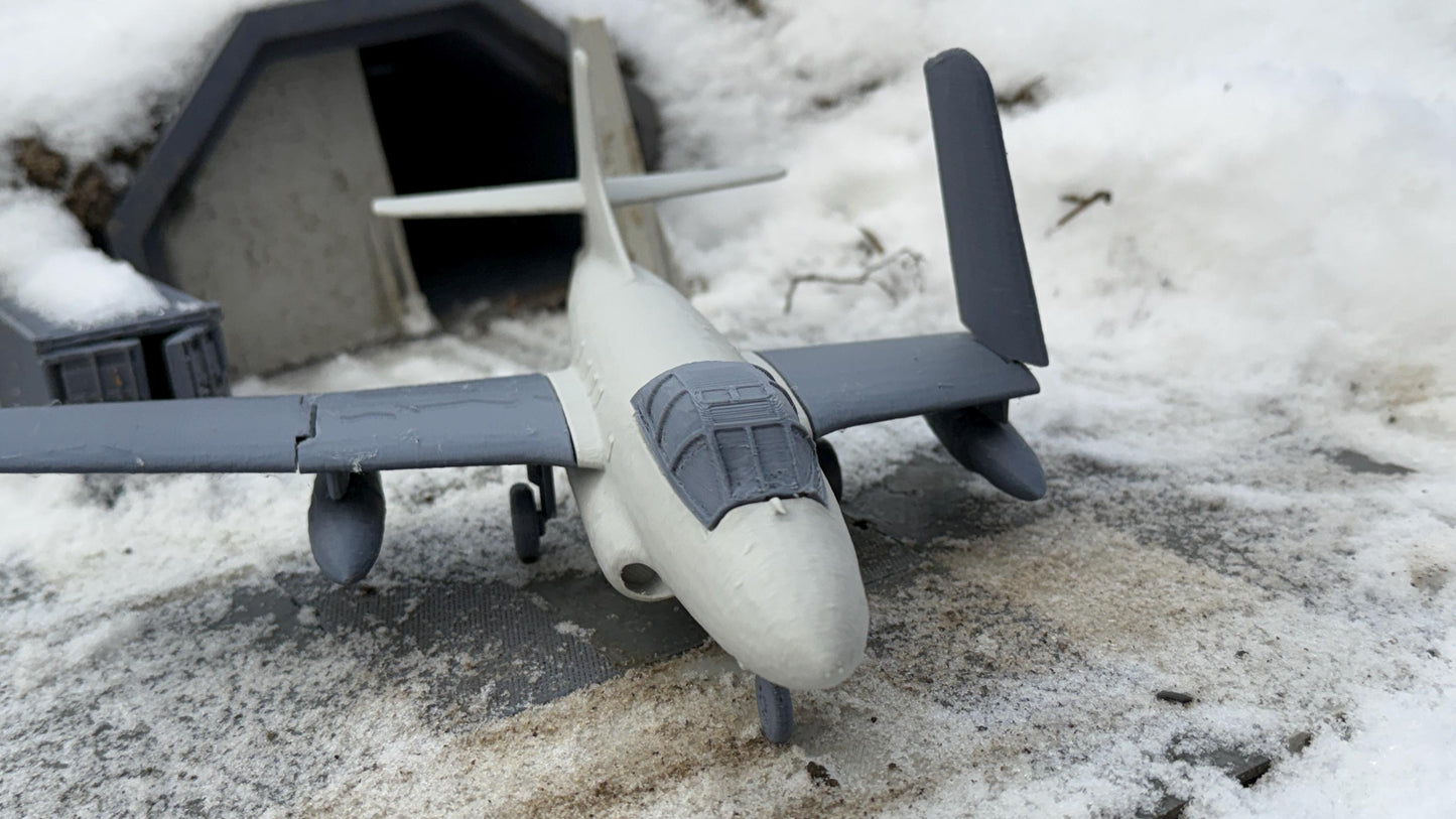 F3D-1 Skyknight, Night fighter, Naval Jet, Radar, Modern warfare, Tabletop terrain, Cold war,