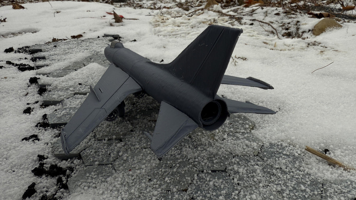 SU-7, Sukhoi, Soviet Jet, Modern warfare, Tabletop terrain, Cold war,