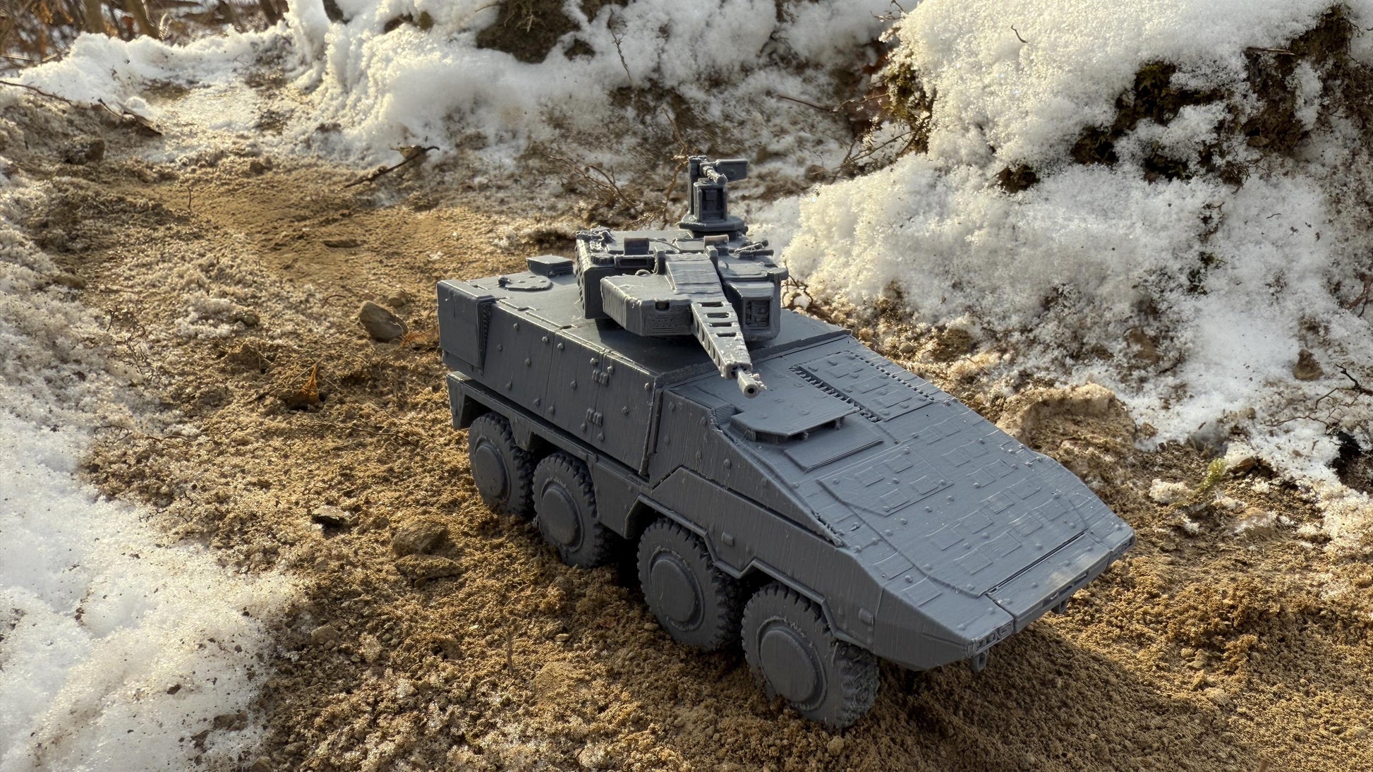 Boxer GTK SET 1, armored vehicle, Boxer Set, Boxer GTK, Modern warfare, Tabletop terrain, German, Modern tank,